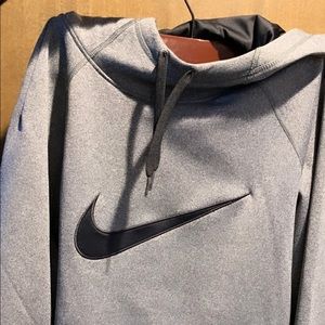 Cowl like Nike sweatshirt. Very cute on and comfortable